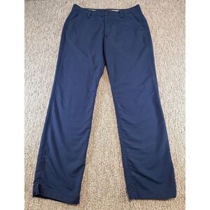 Under Armour Golf Pants Mens 34x32 Navy Blue Loose Fit Performance Trousers